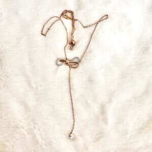 Swarovski 5447082 Lifelong Bow Necklace Jewelry Fashion Rose Gold Tone